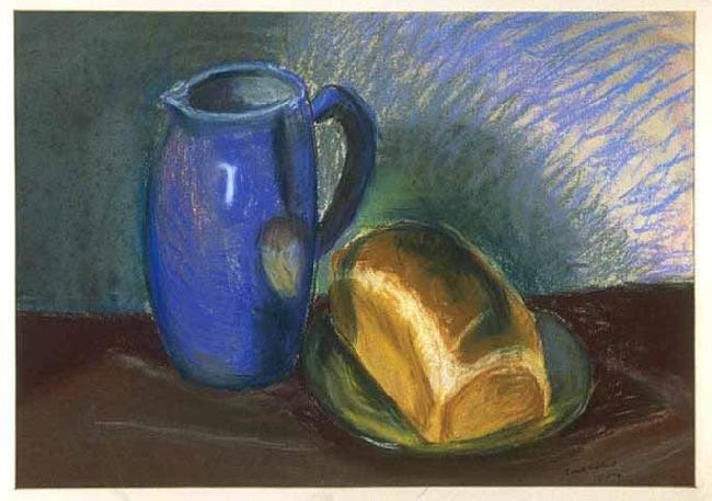 STRIGEL, Hans II Bread and Pitcher Germany oil painting art